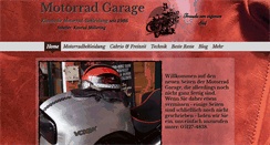 Desktop Screenshot of motorradgarage.de
